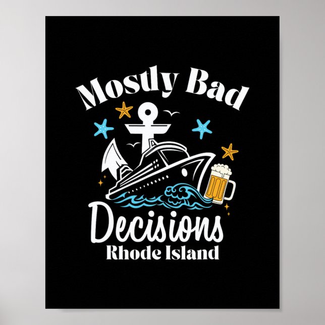 Póster Decisiones mayormente D Rhode Island Spring Break  (Frente)