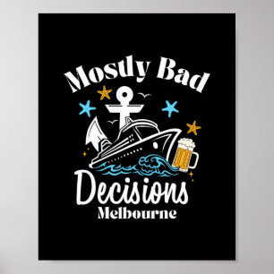 Póster Decisiones Mostly D Melbourne Spring Break 