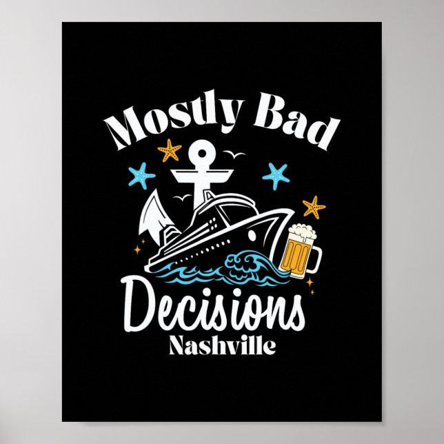 Póster Decisiones Mostly D Nashville Spring Break  (Frente)