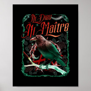 Póster Declaración Cuervo Ni Dios Ni Amo Sin Dios Ni Amo