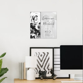 Póster Declaración de amor Poster de imágenes en blanco y