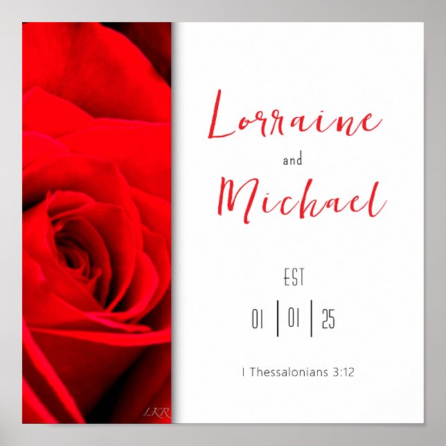 Póster Declaración de amor Poster de la Plaza de la Rosa  (Frente)