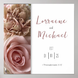 Póster Declaración de amor Poster de la Plaza Rosa Rosa P