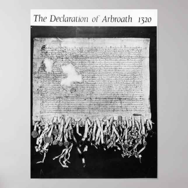 Póster Declaración de Arbroath, 6 de abril de 1320 (Frente)