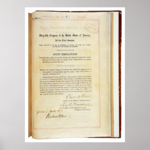 Póster Declaración de guerra contra Alemania el 5 de