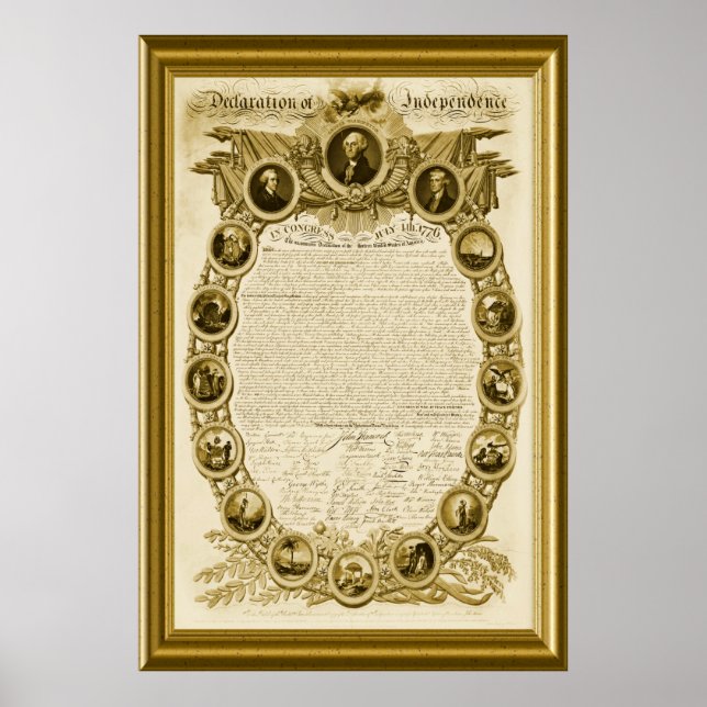 Póster Declaración de Independencia (Frente)
