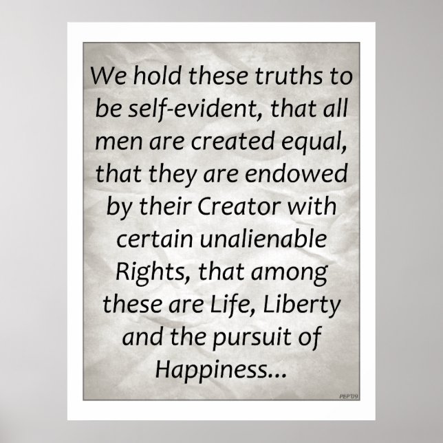 Póster Declaración de Independencia (Frente)