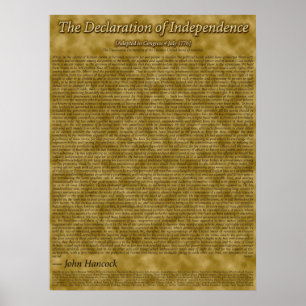 Póster Declaración de Independencia