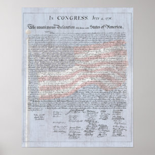 Póster Declaración de Independencia Aula de Historia de E