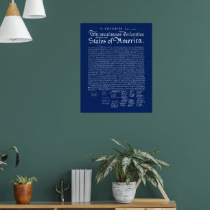 Póster Declaración de Independencia de EE. UU.