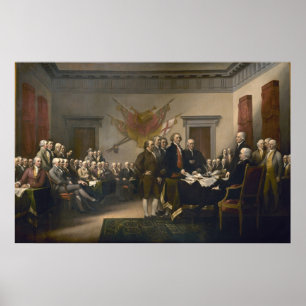 Póster Declaración de Independencia de John Trumbull