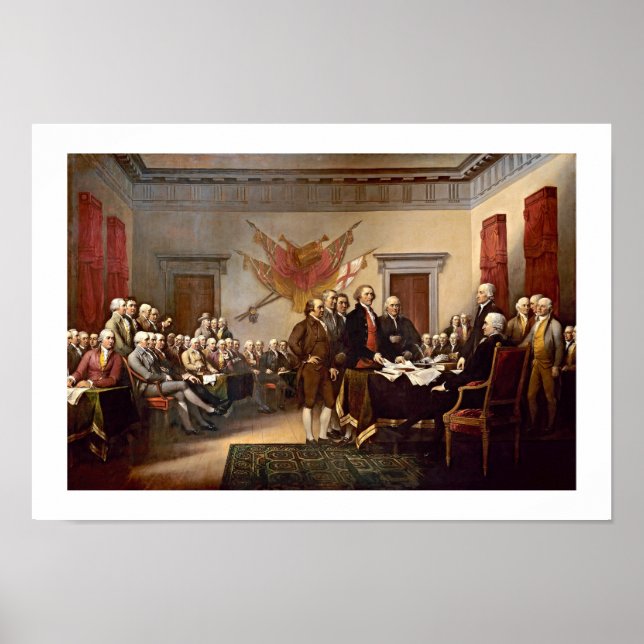 Póster Declaración de Independencia de John Trumbull (Frente)