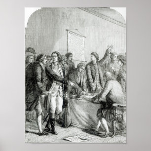 Póster Declaración de Independencia de los Estados Unidos