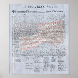 Póster Declaración de Independencia en Aula de Historia d