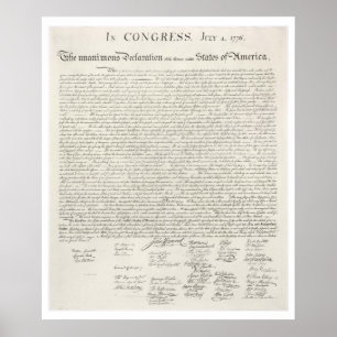Póster Declaración de Independencia Imprimir