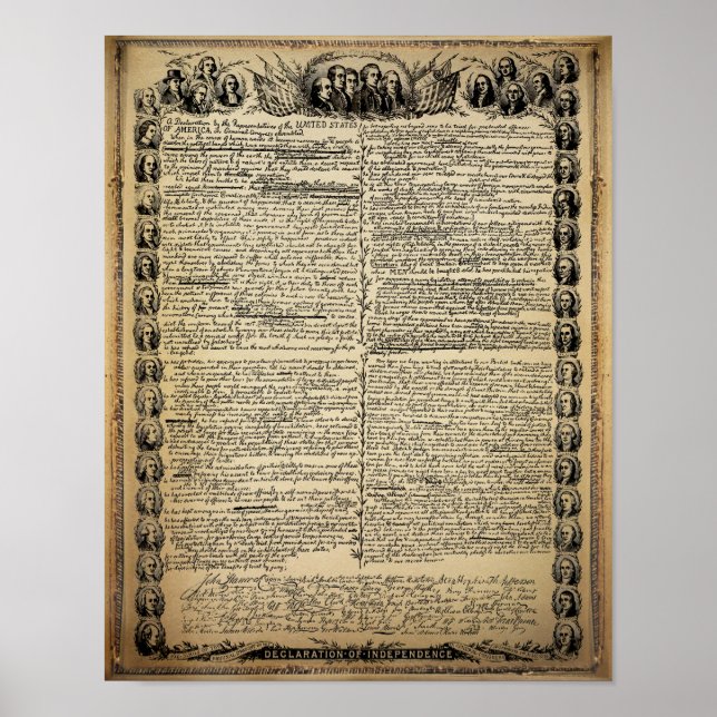 Póster Declaración de la Independencia (Frente)
