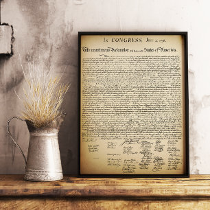 Póster Declaración de la Independencia