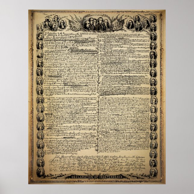 Póster Declaración de la Independencia (Frente)