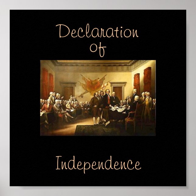 Póster Declaración de Poster de la Independencia (Frente)
