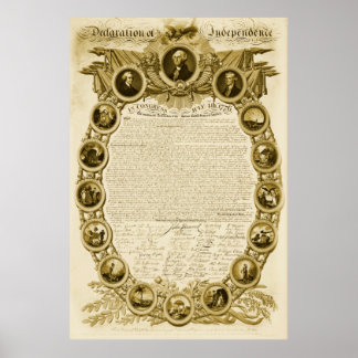 Póster Declaración Independencia-7 32" X 47" digital enh
