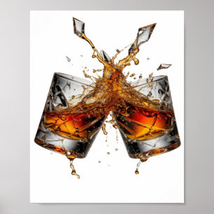 Póster Declaración Plata WHISKY SPLASH