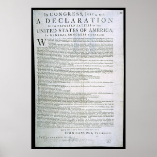 Póster Declaration of Independence by Dunlap