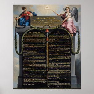 Póster Declaration of the Rights of Man and Citizen