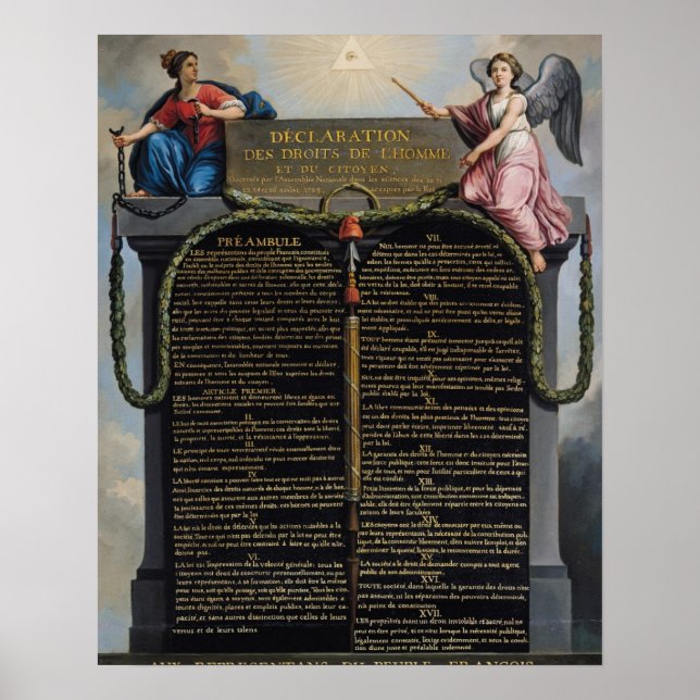 Póster Declaration of the Rights of Man and Citizen (Frente)