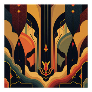 Póster Deco Abstracción Glosario