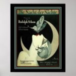 Póster Deco de 1925 "Die Nacht der Nachte"<br><div class="desc">Impresionante portada musical de chapa Art Déco 1925 ~ Die Nacht der Nachte ~ de Rudolph Nelson. Puede estar disponible en otros tamaños.</div>