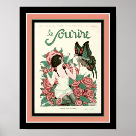 Póster Deco francés de los años 20 "Le Sourire"
