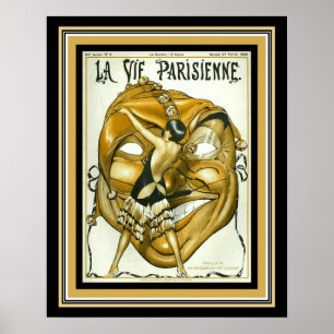 Póster Deco La Vie Parisienne Madrigal 1926