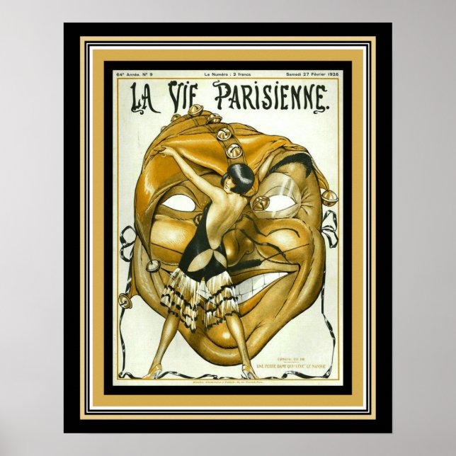 Póster Deco La Vie Parisienne Madrigal 1926 (Frente)