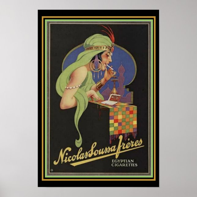 Póster Deco Poster de anuncios de cigarrillos egipcios 13 (Frente)