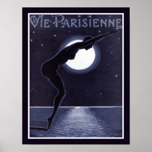 Póster Deco Vie Parisienne de los años 20