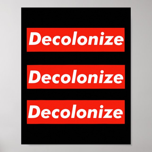 Póster Decolonizar Tu Mente - Permanecer Despertado - Res (Frente)