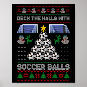 Póster Decora El Salón Con Camiseta Fea De Navidad De Fút