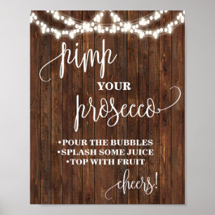 Póster Decora tu Prosecco Western Despedida de Soltera Bo