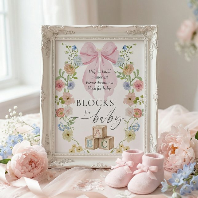 Póster Decora un Bloque para el Signo del Bebé (Subido por el creador)