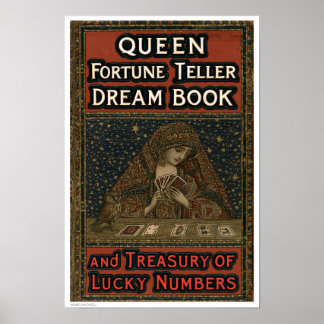PÓSTER DECORACIÓN: CUBIERTA DE LIBRO ANTIGUO ADIVINA