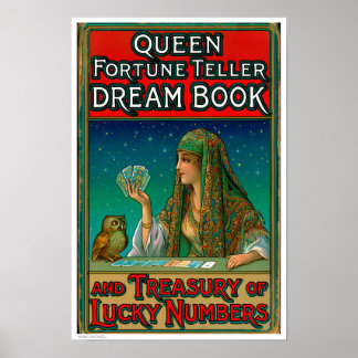 PÓSTER DECORACIÓN: CUBIERTA DE LIBRO ANTIGUO ADIVINA
