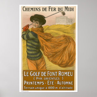 PÓSTER DECORACIÓN: ILUSTRACIÓN DE CARTEL DE VIAJES ANTIGU