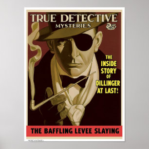 PÓSTER DECORACIÓN: PORTADA DE REVISTA TRUE DETECTIVE