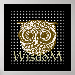 Póster decorate your walls ~ owl wisdom