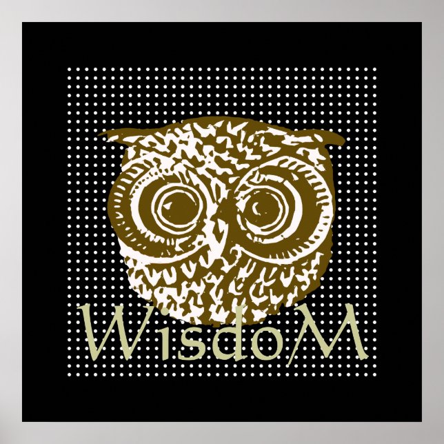 Póster decorate your walls ~ owl wisdom (Frente)