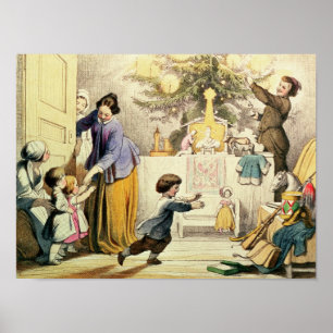 Póster Decorating the Christmas Tree