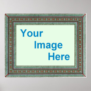Póster Decorative Poster Border Template