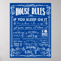 Decorativo de las reglas de la casa