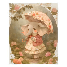 Póster decorativo de regalo para baby shower flora