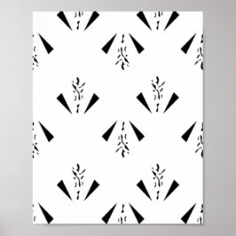 Póster Decorativo, gris de carbón vegetal